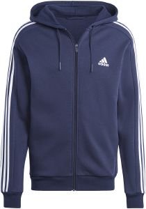  ADIDAS PERFORMANCE ESSENTIALS FLEECE 3-STRIPES FULL-ZIP HOODIE  