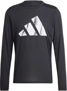 ADIDAS PERFORMANCE ΜΠΛΟΥΖΑ ADIDAS PERFORMANCE RUN IT BADGE OF SPORT LS TEE ΜΑΥΡΗ