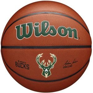 WILSON ΜΠΑΛΑ WILSON NBA TEAM ALLIANCE MILWAUKEE BUCKS ΠΟΡΤΟΚΑΛΙ (7)