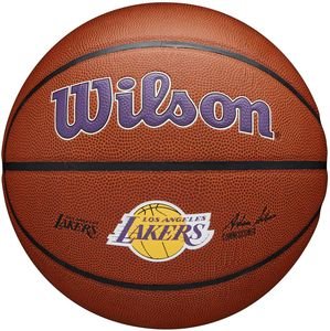 ΜΠΑΛΑ WILSON NBA TEAM ALLIANCE LOS ANGELES LAKERS ΠΟΡΤΟΚΑΛΙ (7) φωτογραφία