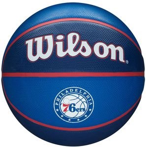 WILSON ΜΠΑΛΑ WILSON NBA TEAM TRIBUTE PHILADELPHIA 76ERS ΜΑΥΡΟ/ΓΚΡΙ (7)