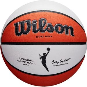 WILSON ΜΠΑΛΑ WILSON WNBA OFFICIAL GAME BALL ΠΟΡΤΟΚΑΛΙ/ΛΕΥΚΗ (6)