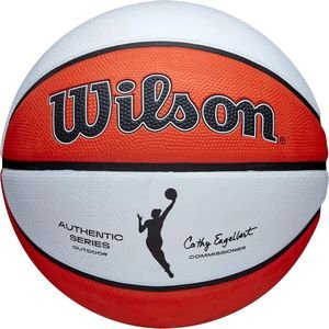 WILSON ΜΠΑΛΑ WILSON WNBA AUTHENTIC SERIES OUTDOOR BALL ΠΟΡΤΟΚΑΛΙ/ΛΕΥΚΗ (6)