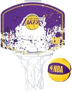 WILSON ΜΠΑΣΚΕΤΑΚΙ WILSON NBA TEAM MINI HOOP LOS ANGELES LAKERS ΜΩΒ