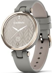 GARMIN ΡΟΛΟΪ GARMIN LILY CLASSIC CREAM GOLD - BRALOBA GRAY LEATHER