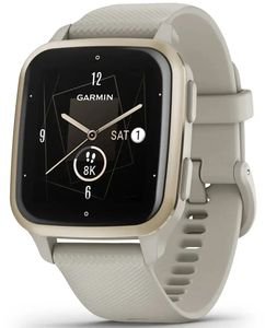  GARMIN VENU SQ 2 MUSIC FRENCH GRAY WITH CREAM GOLD BEZEL