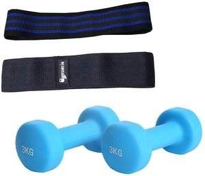 ������� (������) PEGASUS �-7910 NEOPRENE (2 X 3 KG) & ������� ���������� OPTIMUM (LARGE)