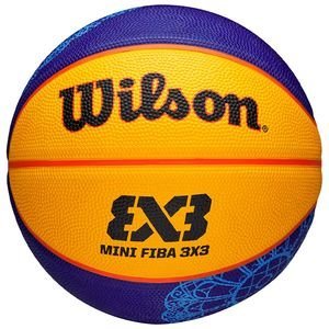 ΜΠΑΛΑ WILSON FIBA 3X3 MINI BSKT PARIS 2024 ΜΠΛΕ/ΚΙΤΡΙΝΗ (3) ΜΠΑΛΑ WILSON FIBA 3X3 MINI BSKT PARIS 2024 ΜΠΛΕ/ΚΙΤΡΙΝΗ (3)