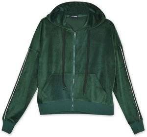 BODYTALK VELOUR FZ HOODIE  (L)