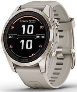  GARMIN FENIX 7S PRO SAPPHIRE SOLAR SOFT GOLD WITH LIGHT SAND