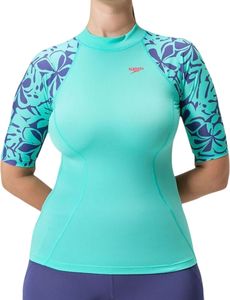   SPEEDO PRINTED SHORT SLEEVE RASH TOP 