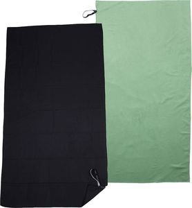 ��� �� 2 �������� MICROFIBER ESPREE FAST DRY SOLID GREEN & BLACK (75 X 150 CM)