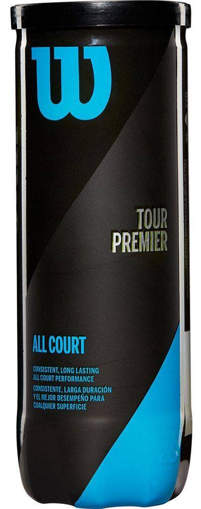 WILSON ΜΠΑΛΑΚΙΑ WILSON TOUR PREMIER ALL COURT 3 BALL ΚΙΤΡΙΝΑ
