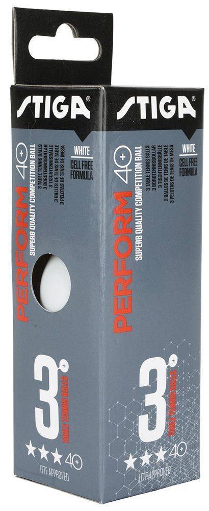 STIGA ΜΠΑΛΑΚΙΑ STIGA PERFORM ABS 3-STAR 3-PACK ΛΕΥΚΑ