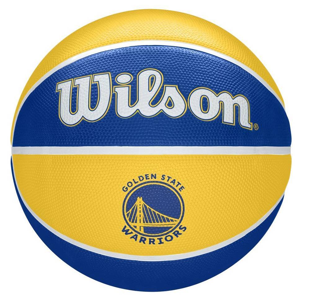ΜΠΑΛΑ WILSON NBA TEAM TRIBUTE GOLDEN STATE WARRIORS ΜΠΛΕ/ΚΙΤΡΙΝΟ (7)