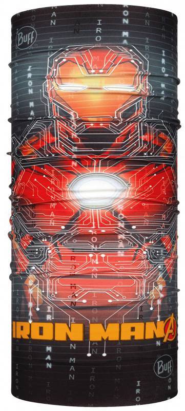 BUFF ΠΡΟΣΤΑΤΕΥΤΙΚΟ BUFF SUPER HEROES ORIGINAL ECOSTRETCH NECKWEAR ARC REACTOR ΜΑΥΡΟ