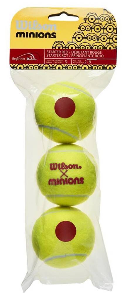 ΠΑΙΔΙΚΑ ΜΠΑΛΑΚΙΑ WILSON MINIONS STAGE 3 SLEEVE (3 ΤΜΧ)