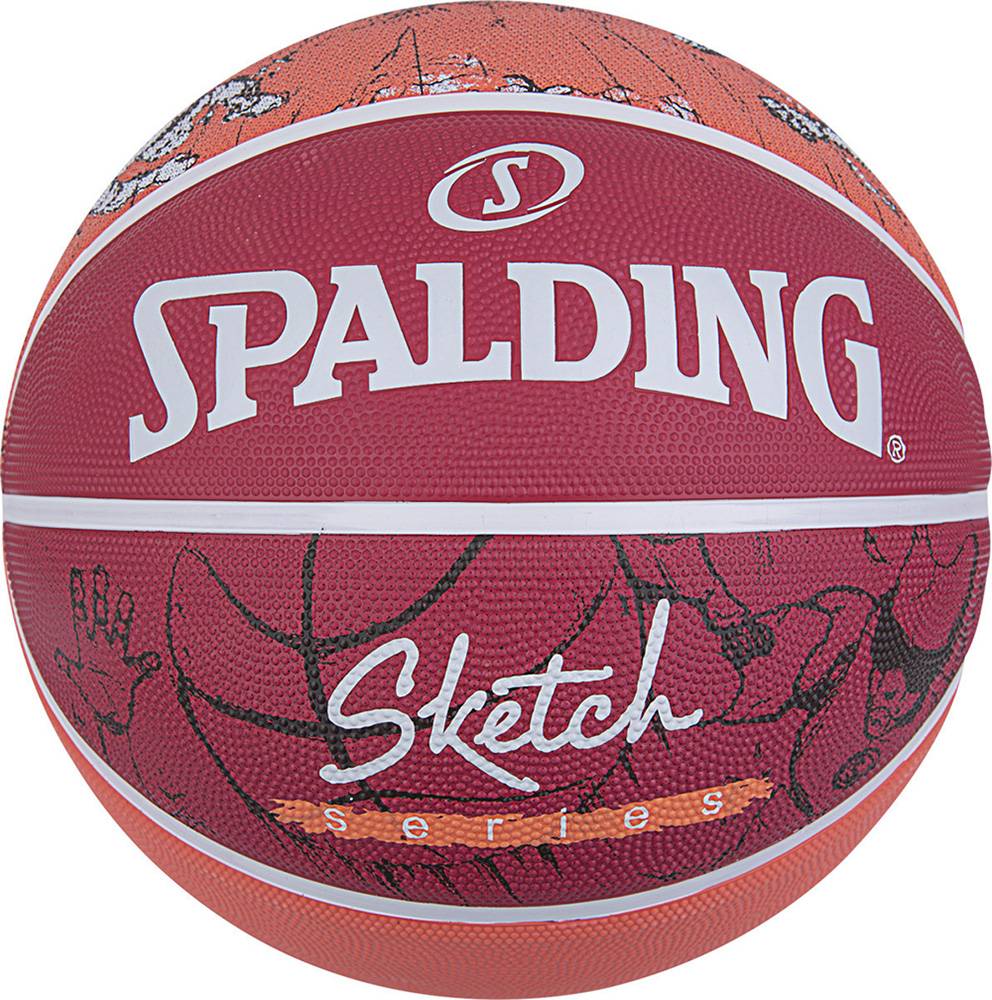 SPALDING ΜΠΑΛΑ SPALDING SKETCH DRIBBLE ΚΟΚΚΙΝΗ (7)