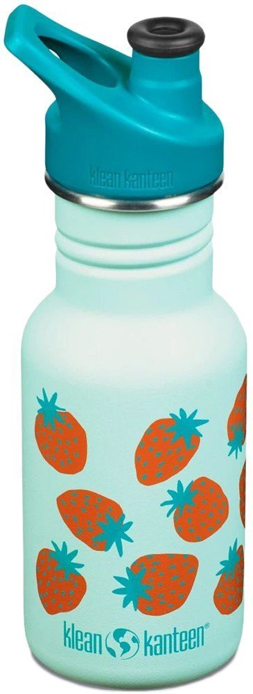 KLEAN KANTEEN ΠΑΓΟΥΡΙ KLEAN KANTEEN KID CLASSIC NARROW WITH KID SPORT CAP STRAWBERRIES ΘΑΛΑΣΣΙ (355 ML)