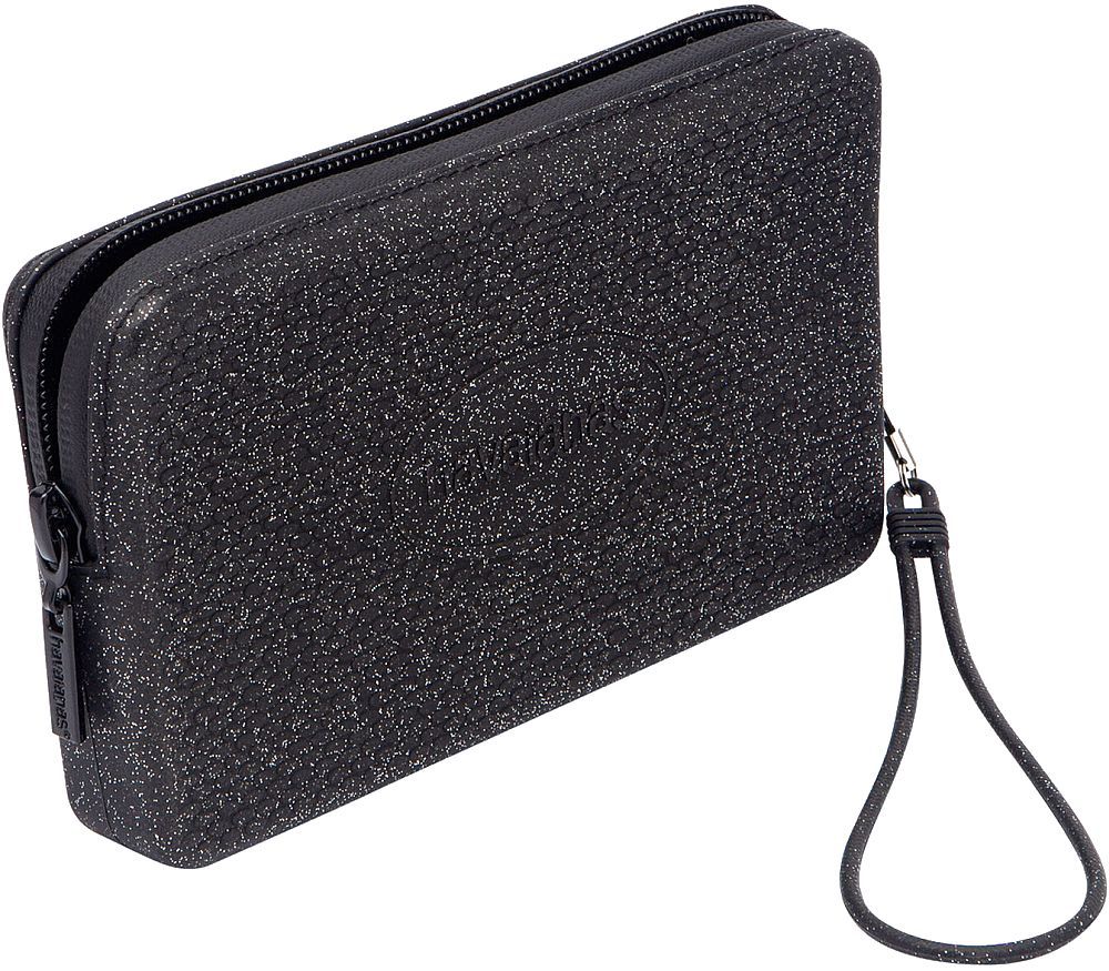 HAVAIANAS ΤΣΑΝΤΑΚΙ HAVAIANAS MINI BAG PLUS GLITTER ΜΑΥΡΟ