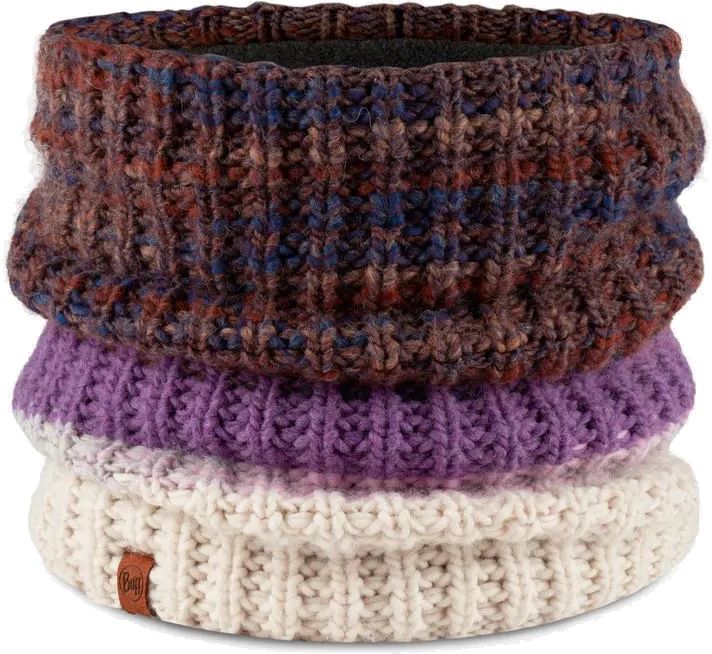 BUFF ΠΡΟΣΤΑΤΕΥΤΙΚΟ BUFF KNITTED - FLEECE NECKWARMER ALINA ΜΑΡΟΝ