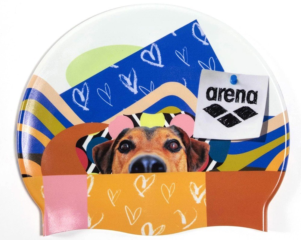 ARENA ΣΚΟΥΦΑΚΙ ARENA HD SWIM CAP DOG ΛΕΥΚΟ