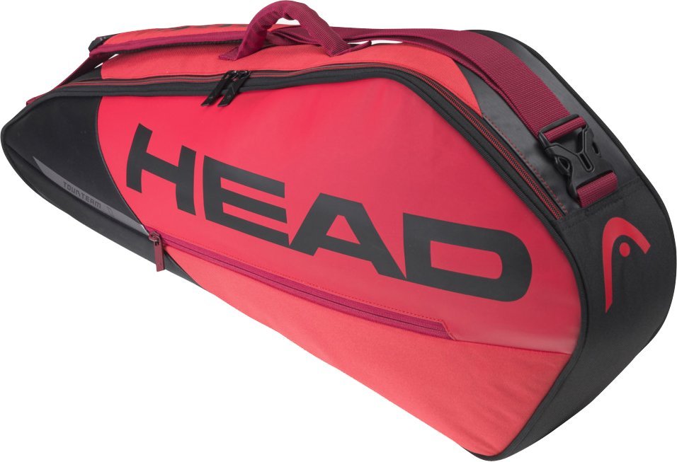 HEAD ΤΣΑΝΤΑ HEAD TOUR TEAM 3R TENNIS BAG ΜΑΥΡΗ/ΚΟΚΚΙΝΗ