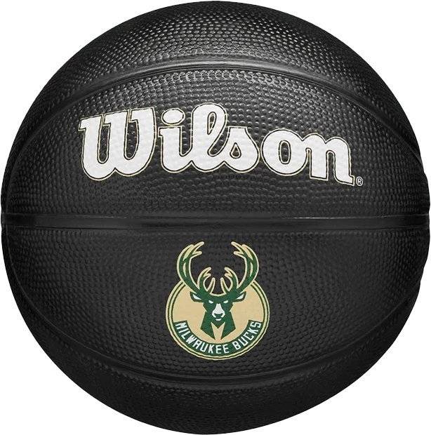 ΜΠΑΛΑ WILSON NBA TEAM TRIBUTE MINI MILWUAKEE BUCKS ΜΑΥΡΗ (3)