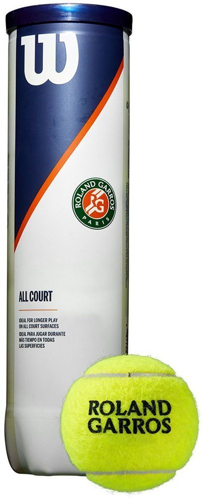 WILSON ΜΠΑΛΑΚΙΑ WILSON ROLAND GARROS ALL COURT 4 BALL ΚΙΤΡΙΝΑ