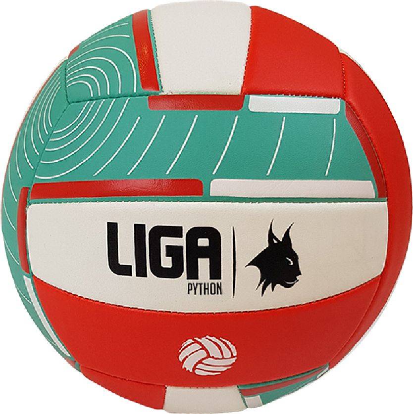 ΜΠΑΛΑ VOLLEY LIGA SPORT PYTHON ΛΕΥΚΗ/ΠΡΑΣΙΝΗ/ΚΟΚΚΙΝΗ (5)