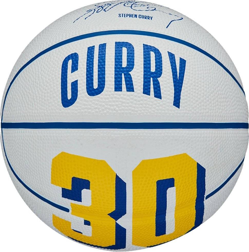 ΜΠΑΛΑ WILSON NBA PLAYER ICON MINI BASKETBALL CURRY ΛΕΥΚΗ (3)