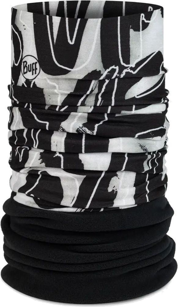 BUFF ΠΡΟΣΤΑΤΕΥΤΙΚΟ ΛΑΙΜΟΥ BUFF POLAR NECKWARMER HIONE ΜΑΥΡΟ/ΛΕΥΚΟ