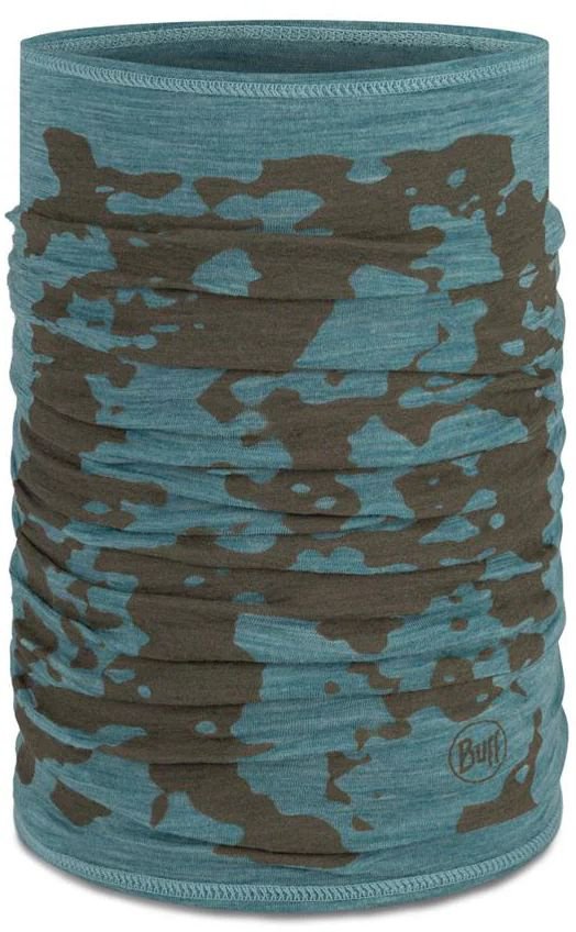 BUFF ΠΡΟΣΤΑΤΕΥΤΙΚΟ BUFF MERINO LIGHTWEIGHT PRINTS NECKWARMER USTY ΜΠΛΕ/ΓΚΡΙ