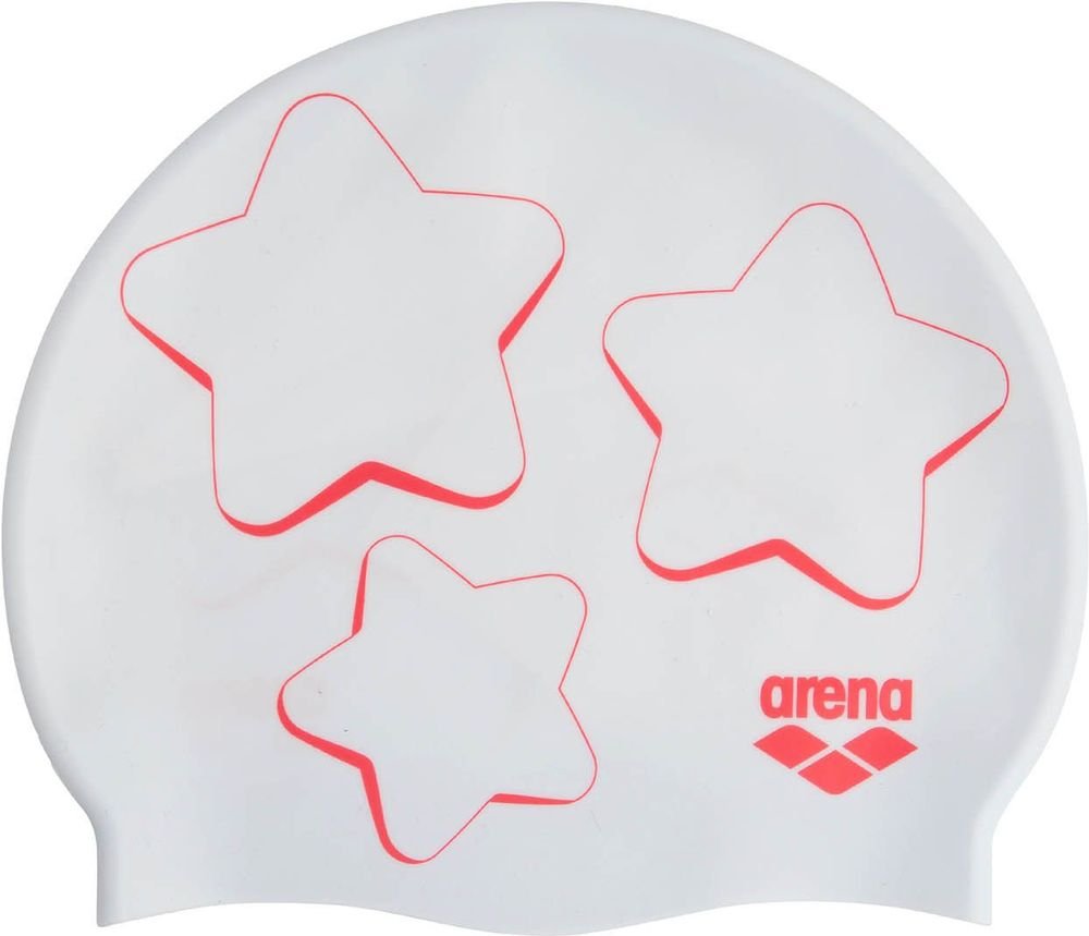ARENA ΣΚΟΥΦΑΚΙ ARENA PRINT JR POOL CAP STAR GRAPHIC ΛΕΥΚΟ