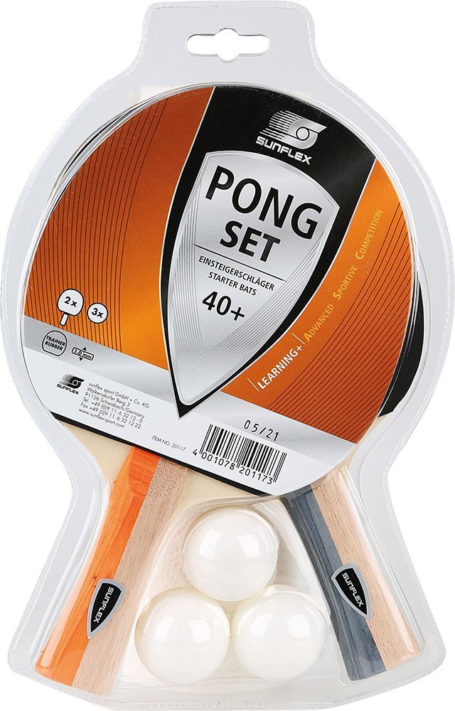SUNFLEX ΣΕΤ PING PONG SUNFLEX (2 ΡΑΚΕΤΕΣ + 3 ΜΠΑΛΑΚΙΑ)