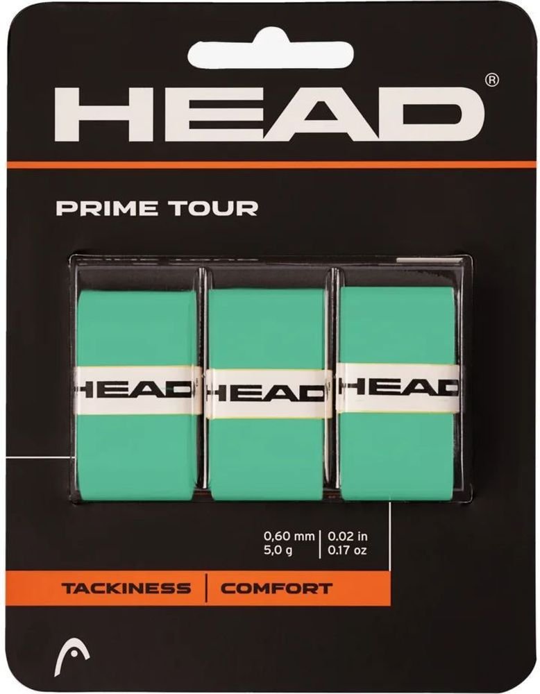 HEAD ΓΚΡΙΠ HEAD PRIME TOUR TENNIS OVERGRIP (3 ΤΜΧ) ΠΡΑΣΙΝΑ