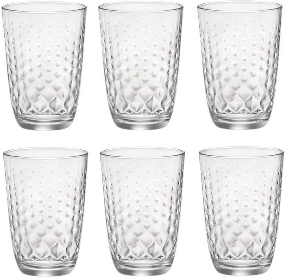 ΣΕΤ ΠΟΤΗΡΙ ΝΕΡΟΥ BORMIOLI ROCCO GLIT ΓΥΑΛΙ ΔΙΑΦΑΝΕΣ 395ML (6ΤΜΧ)