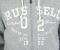  RUSSELL ZIP HOODED SWEAT DISTRESSED LOGO  (M)