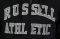  RUSSELL ZIP THROUGH HOODED SWEAT ARCH LOGO / (S)