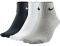 ΚΑΛΤΣΕΣ NIKE 3PPK LIGHTWEIGHT QUARTER ΓΚΡΙ/ΛΕΥΚΕΣ/ΜΑΥΡΕΣ (34-38)