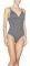 ΜΑΓΙΟ ARENA VICHY TRIANGLE ONE PIECE ΜΑΥΡΟ/ΛΕΥΚΟ (40)