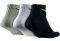  NIKE 3PPK COTTON CUSHION QUARTER // (38-41)