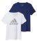   ADIDAS PERFORMANCE TWO-IN-ONE GRAPHIC TEES PACK / (M)