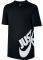 ΜΠΛΟΥΖΑ NIKE SPORTSWEAR SWOOSH JUST DO IT PRINT ΜΑΥΡΗ (S)