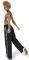  REEBOK WORKOUT READY MEET YOU THERE WIDE LEG PANTS  (XL)