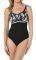  SPEEDO CONTOURLUXE PRINTED ONE-PIECE / (36)