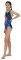  SPEEDO JUNIOR DAZZLEDAZE LEADERBACK SWIMSUIT / (9-10 )