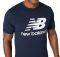  NEW BALANCE ESSENTIALS STACKED LOGO TEE   (S)