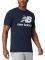  NEW BALANCE ESSENTIALS STACKED LOGO TEE   (L)