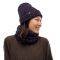  BUFF KNITTED & FLEECE BAND HAT KIM NIGHT BLUE  